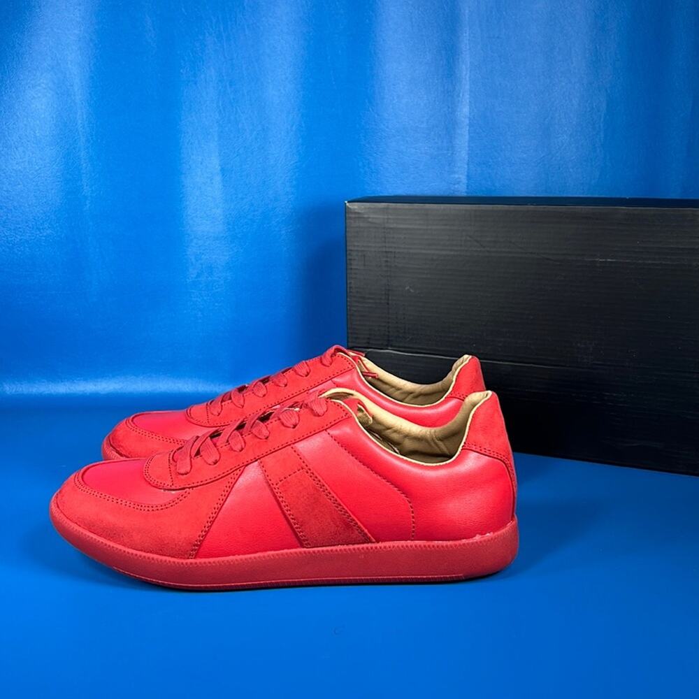 INC Men's Faux-leather Sneakers - Red - 9 - New in box